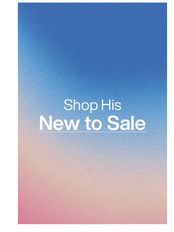 Shop His New to Sale