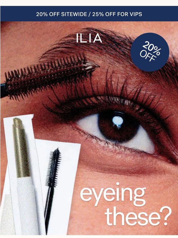 All eyes on 20% off