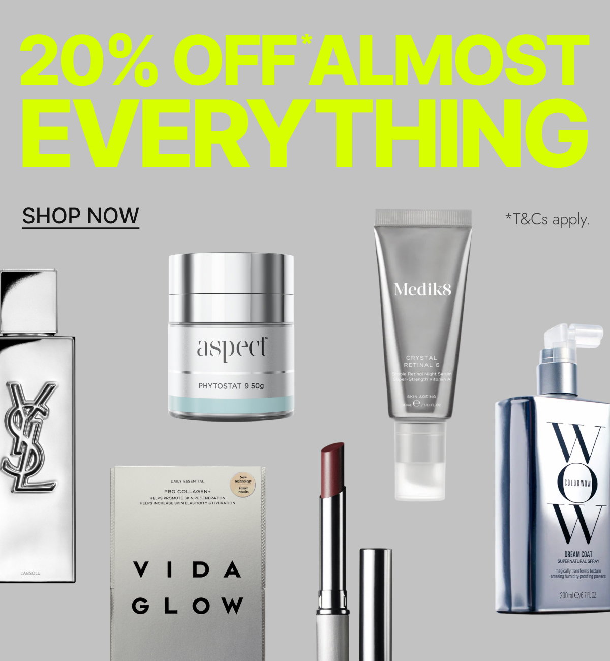 20% off everything. Shop Now.