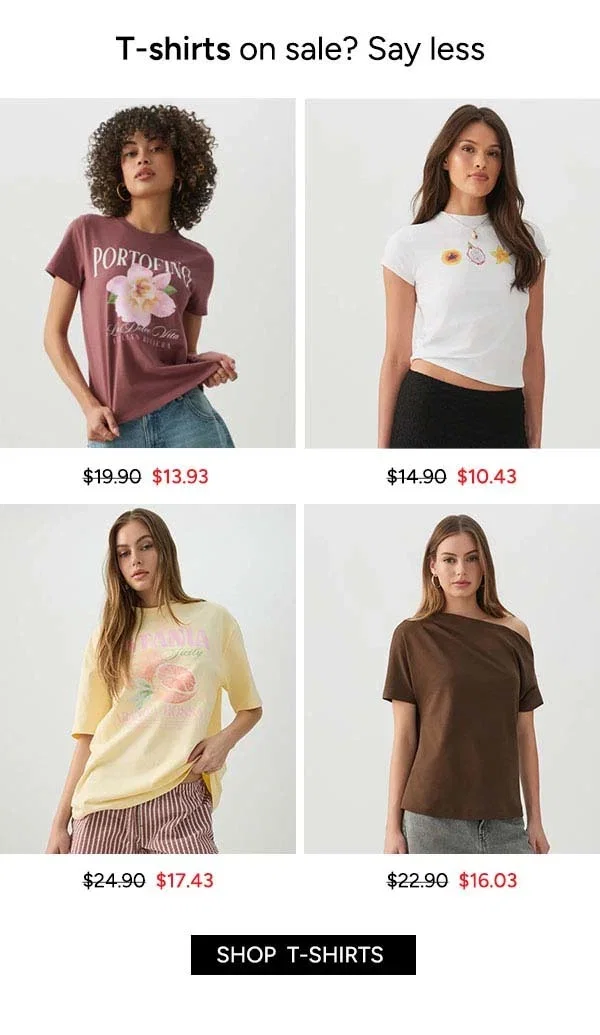 T-Shirts 30% off