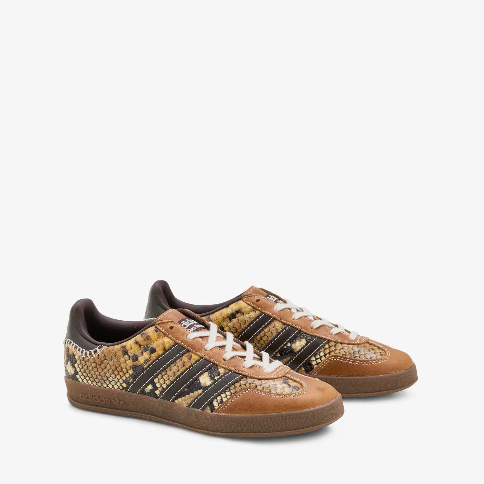 Image of Wales Bonner x Gazelle Snake Supplier Colour | Dark Brown | Wonder White