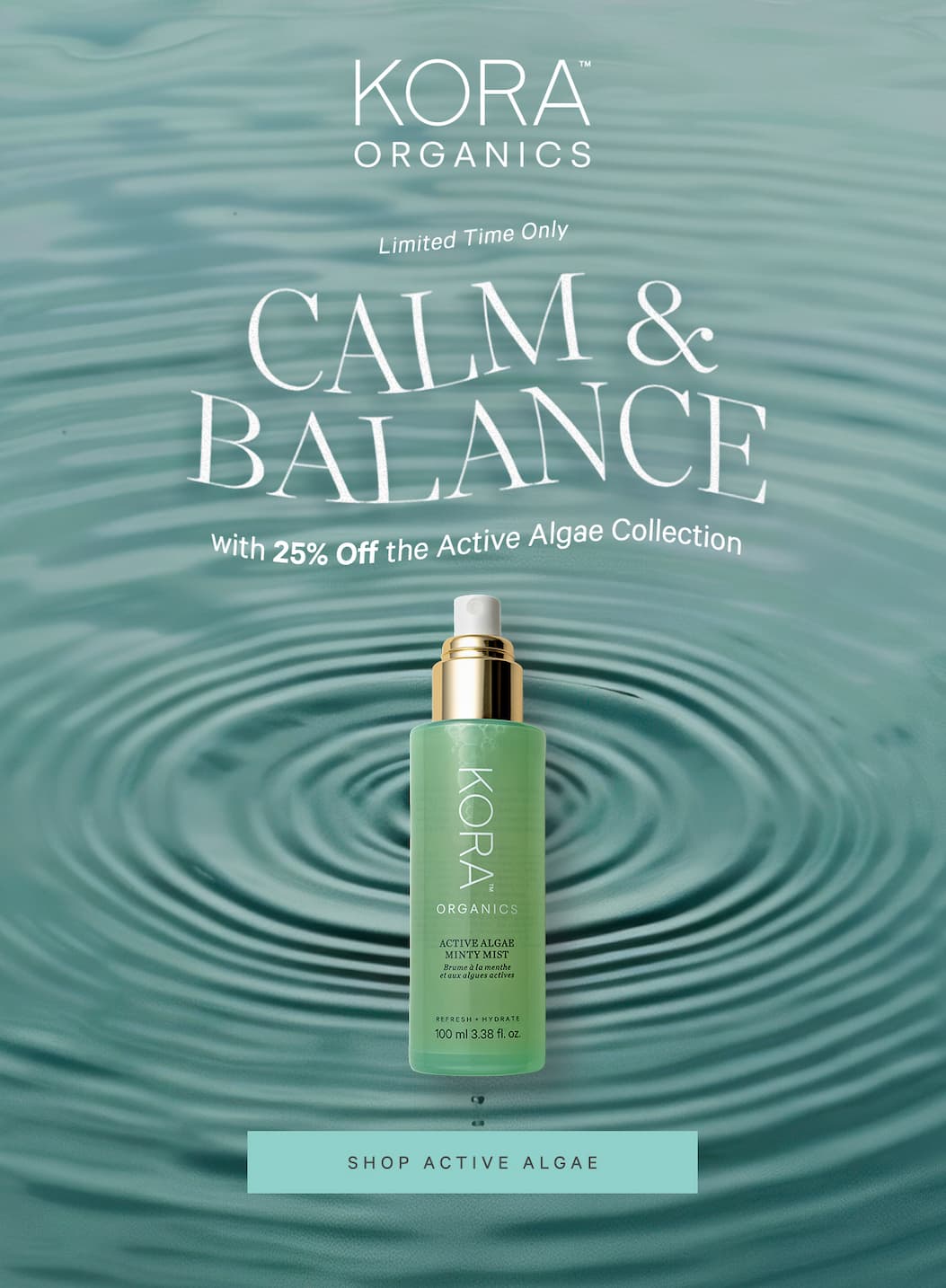 Shop 25% Off Active Algae Products, This Weekend Only