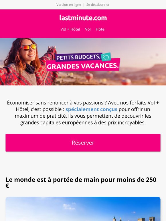 Voyagez plus, dépensez moins