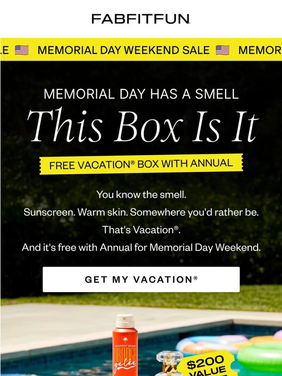 🇺🇸 Smells Like The Best Memorial Day Decision.