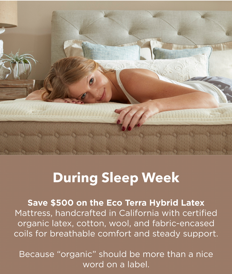 Save 500 on the Eco Terra Hybrid Latex