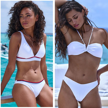 20% auf weiße Bikinis sparen