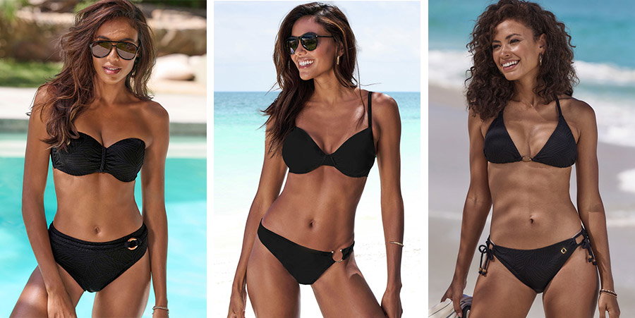 Schwarze Bikinis entdecken