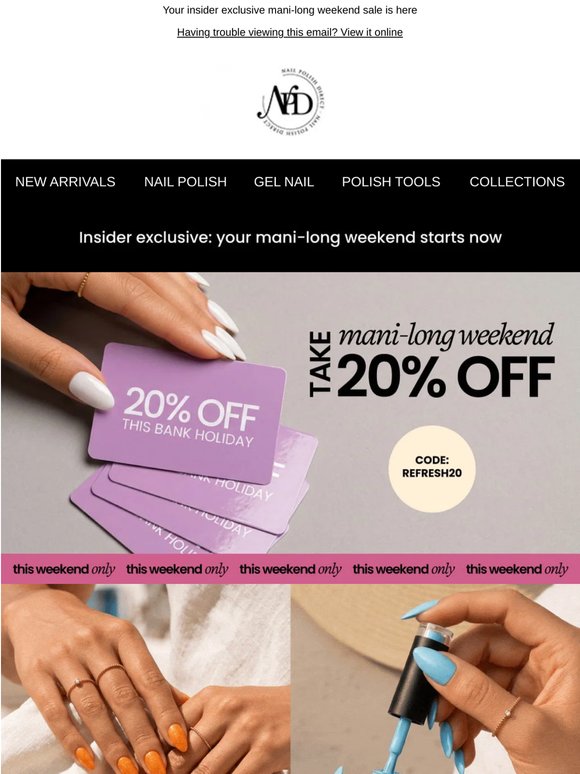 Extra self-care with 20% off   🫶