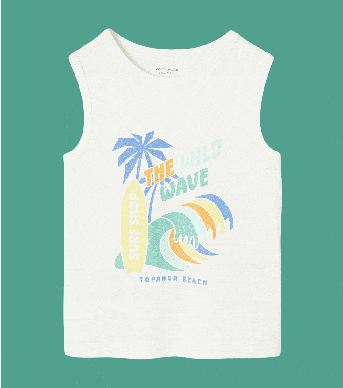 Pack of 2 Tank Tops for Boys - set white