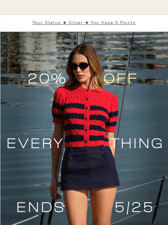 20% Off for Summer’s Soft Launch