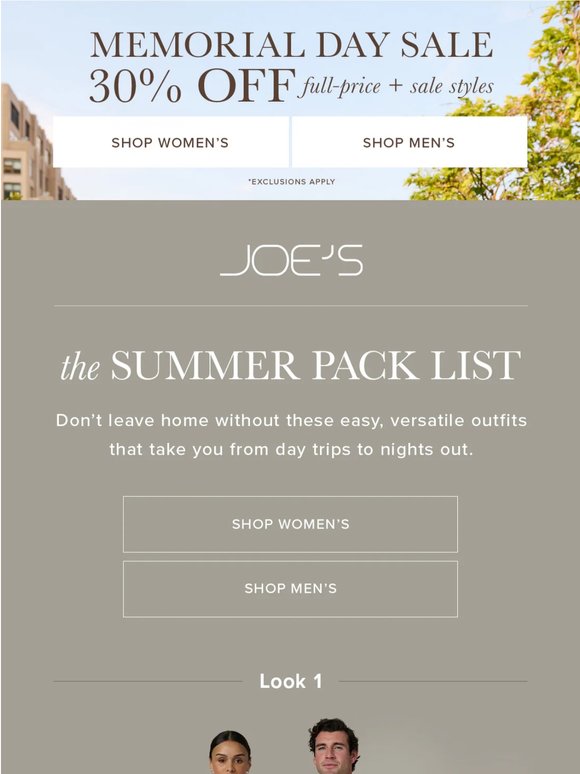 The Travel Fits & 30% OFF