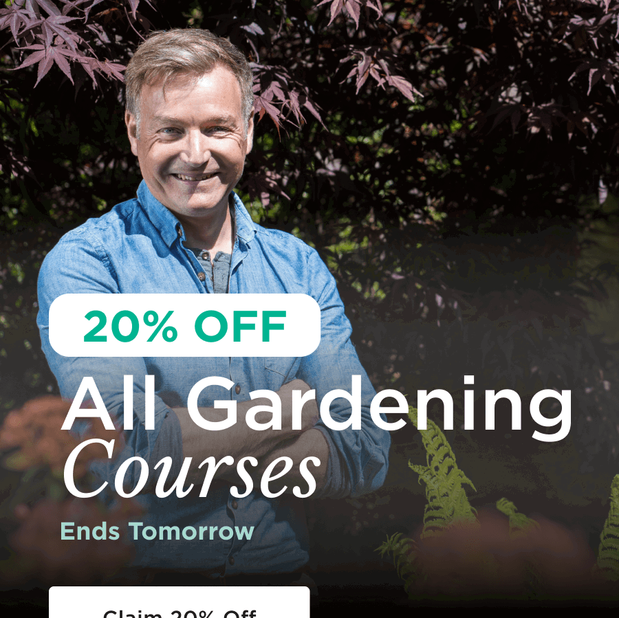 20% off all gardening courses
