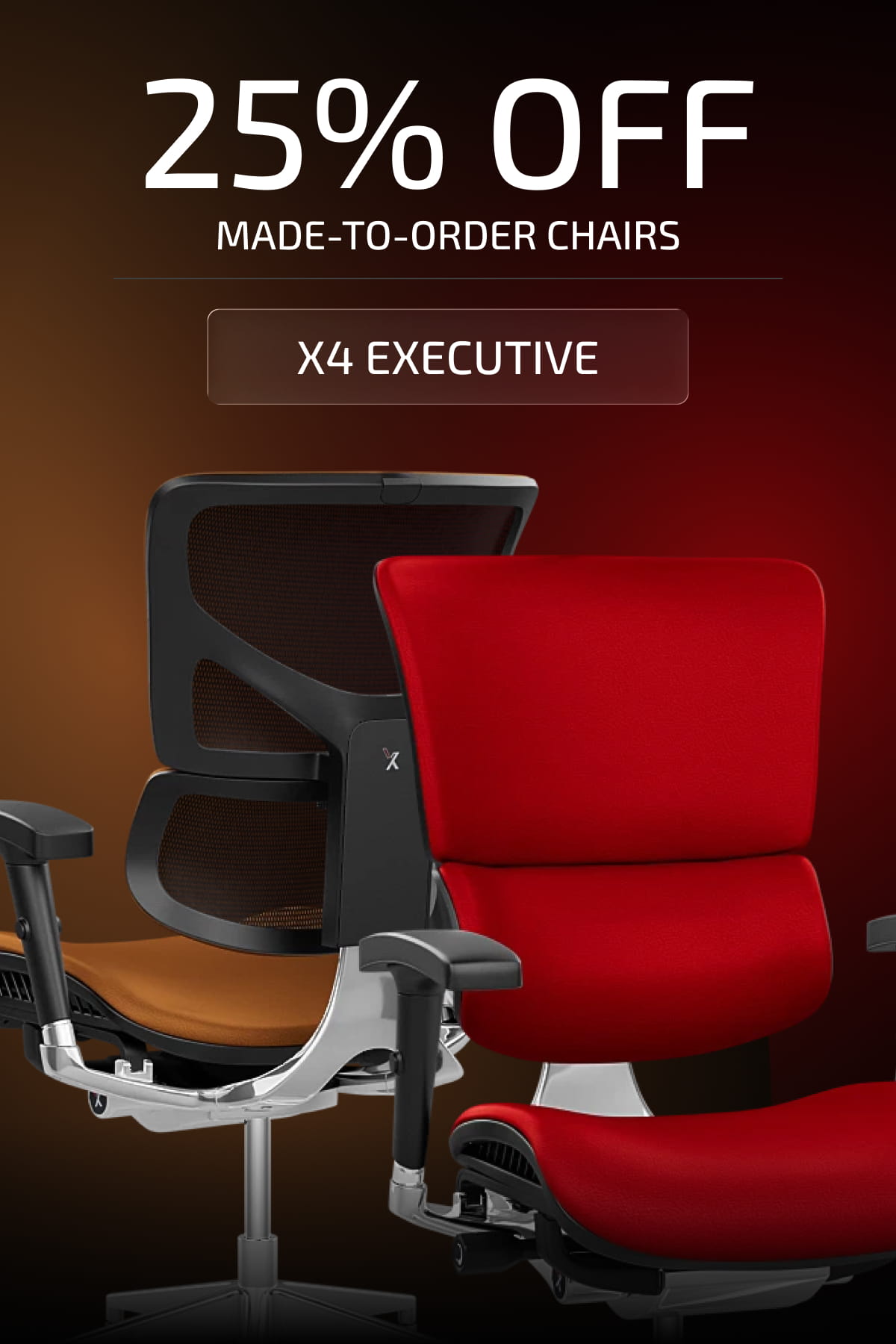 Made-to-Order Chairs 25% Off X4 Executive