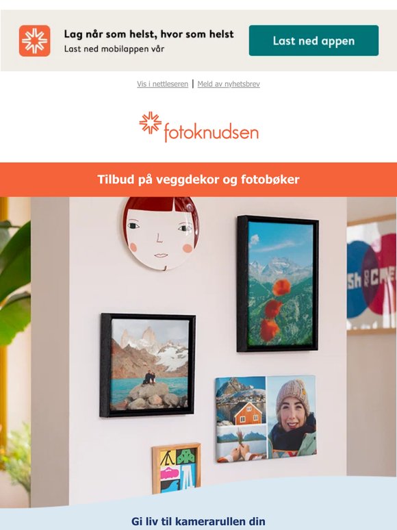 Veggdekor: 40% rabatt på ordrer fra kr550
