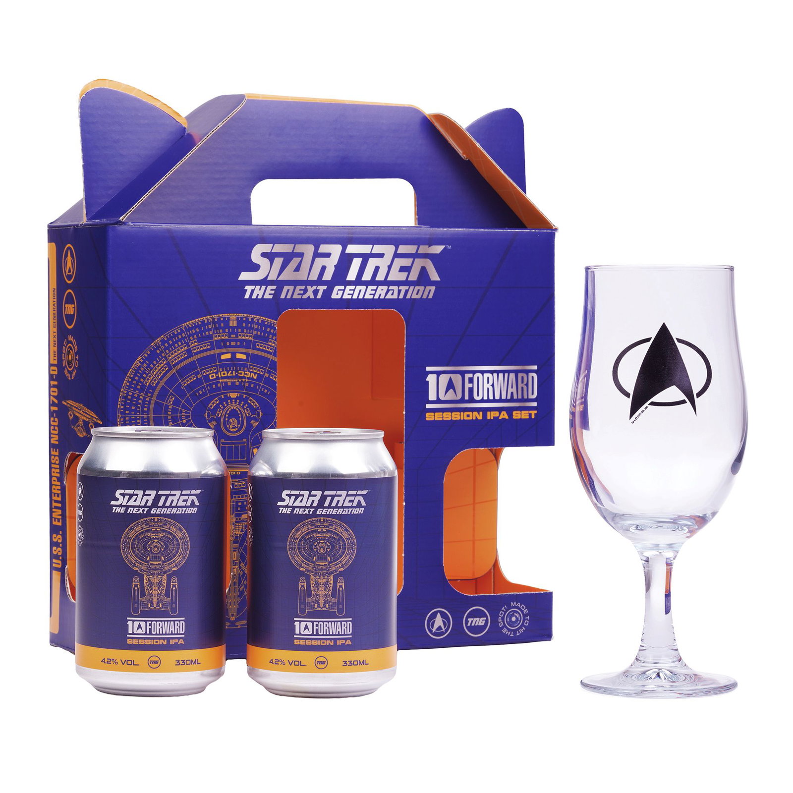 Star Trek 10 Forward Beer and Glass Set