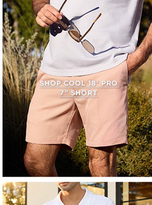 Man poses in Cool 18 Pro 7 inch shorts