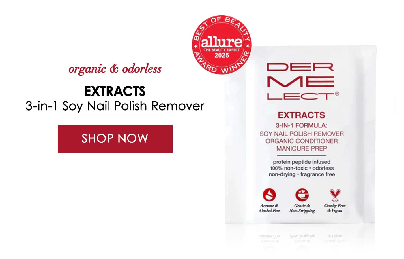 Extracts 3-in-1 Soy Nail Polish Remover