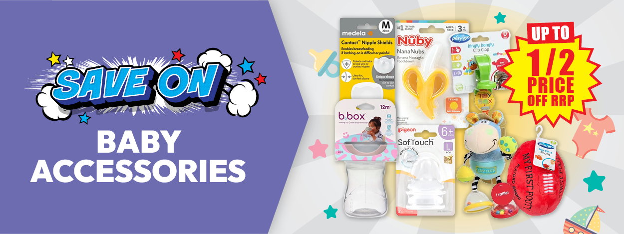 Up to ½ price off RRP selected baby accessories