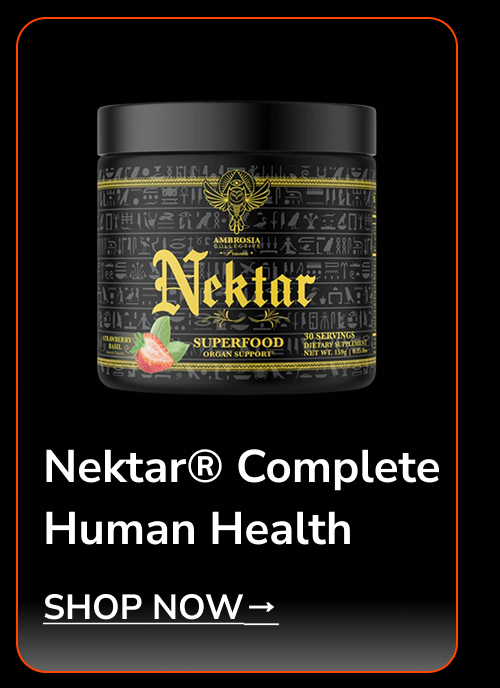 Nektar complete human health superfood container with watermelon illustration.