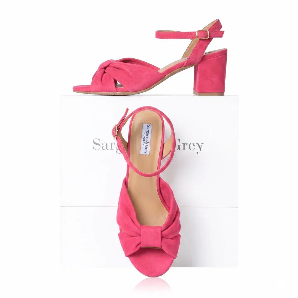 Image of Sky - Extra-Wide Fit Sandal - Raspberry Suede