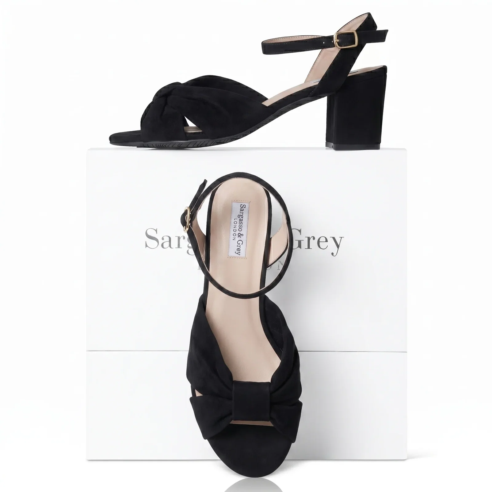 Image of Sky - Extra-Wide Fit Sandal - Black Suede