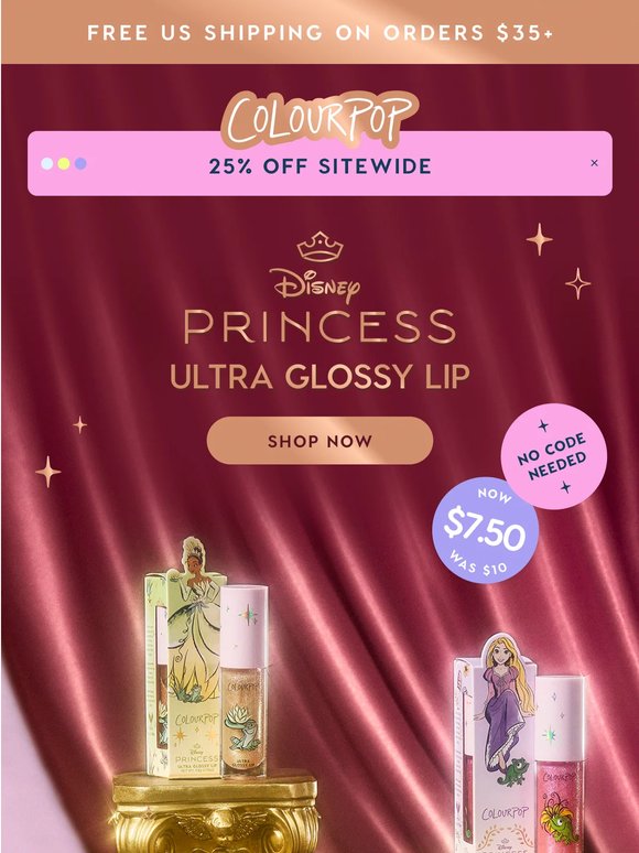 25% OFF for our Disney Princesses 👑
