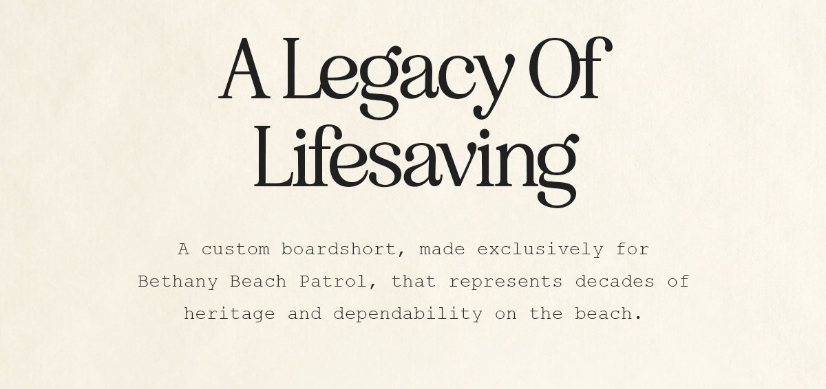 A Legacy Of Lifesaving