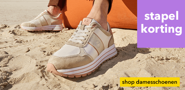 Shop damesschoenen met stapelkorting!