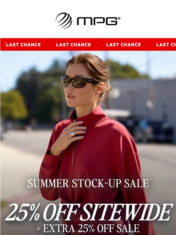 Stop everything: 25% off ends tonight