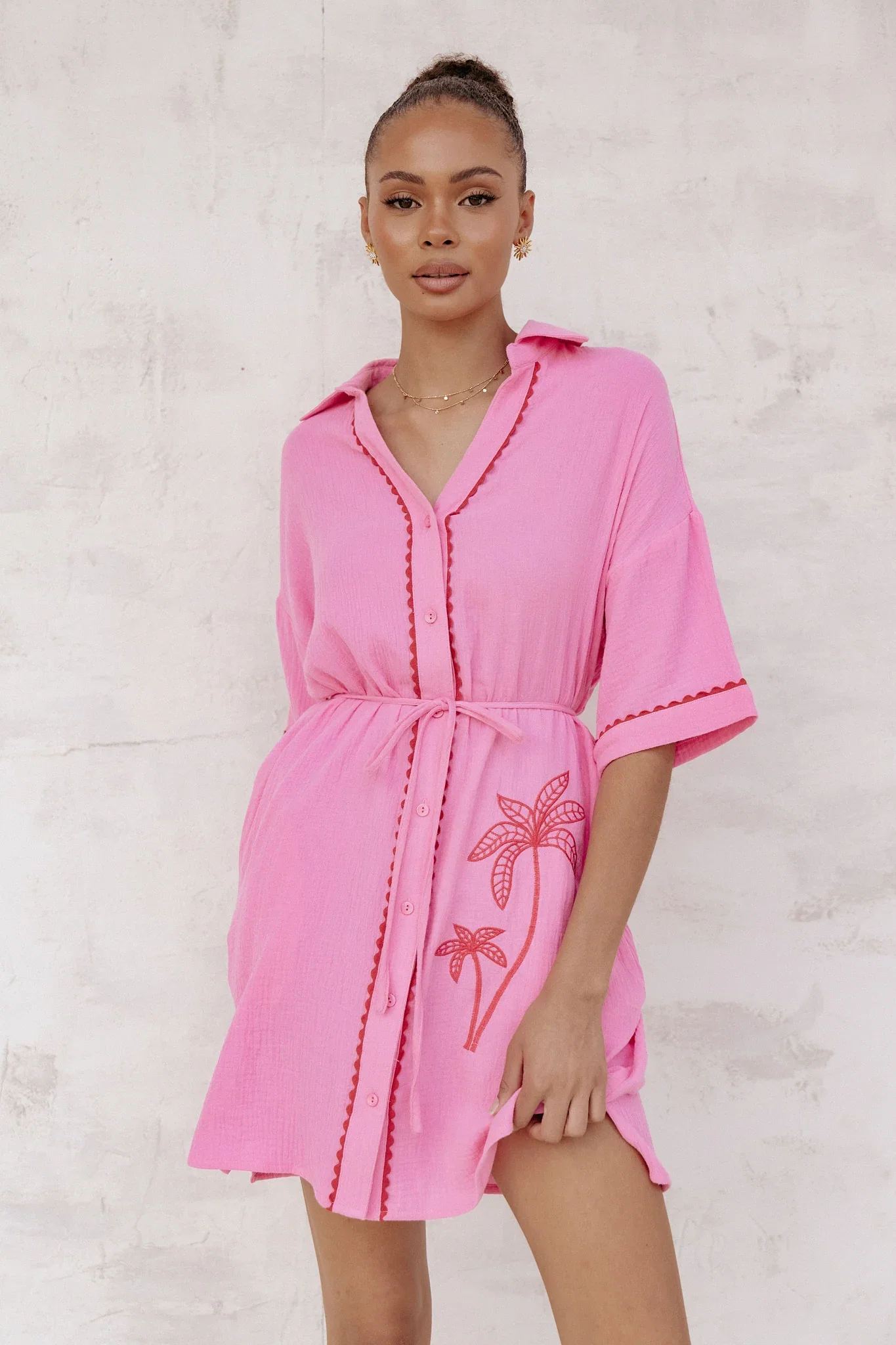 Image of Fabiola Mini Dress - Pink