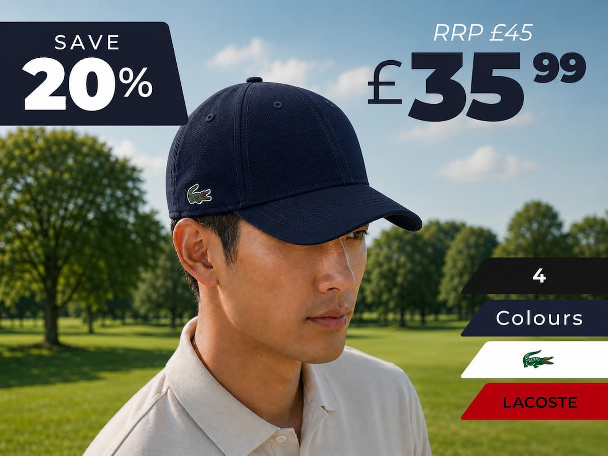Lacoste Mens 2026 Sport Lightweight Adjustable Strap Baseball Cap