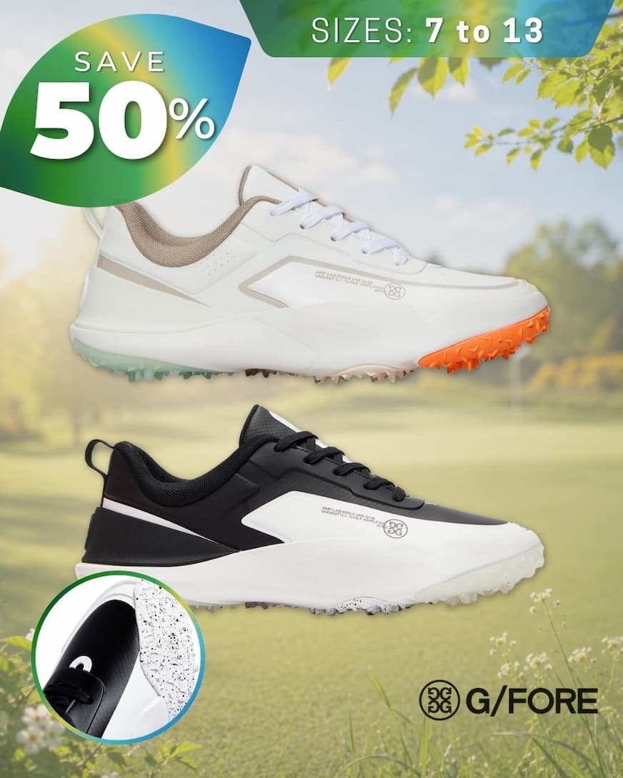 G/Fore Mens G/18 Waterproof Optimal Traction Comfy Golf Shoes