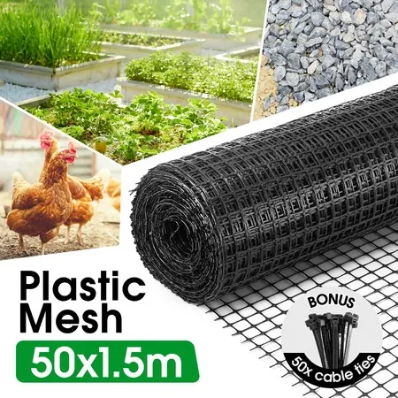 Plastic Mesh Barrier Garden Net 50mx1.5m Animal Chicken Wire Fence Dog Enclosure Protection Temporary Construction Fencing