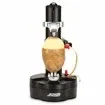 Electric Potato Peeler,real power Automatic Apple Peeler Machine, Heavy Duty Stainless Steel Rotating Peeler for Kitchen Fruits and Vegetables Black