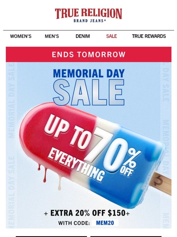 Up to 70% OFF everything is coming to an end 💸
