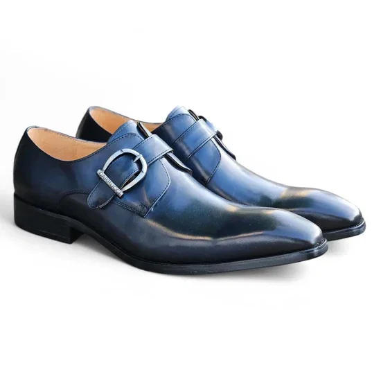 Signature Buckle Monk Strap Shoe