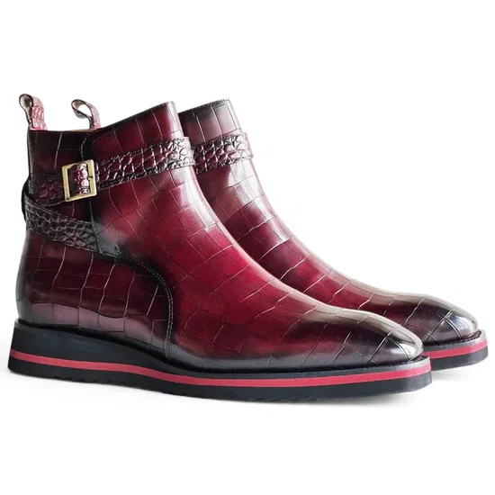 Vesper Cross Strap Buckle Boot