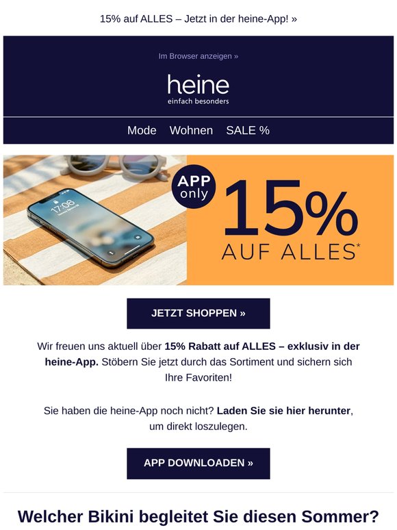 Nur noch bis morgen für Sie! ⏰