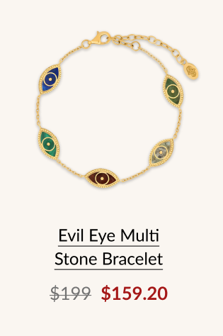Evil Eye Multi Stone Bracelet
