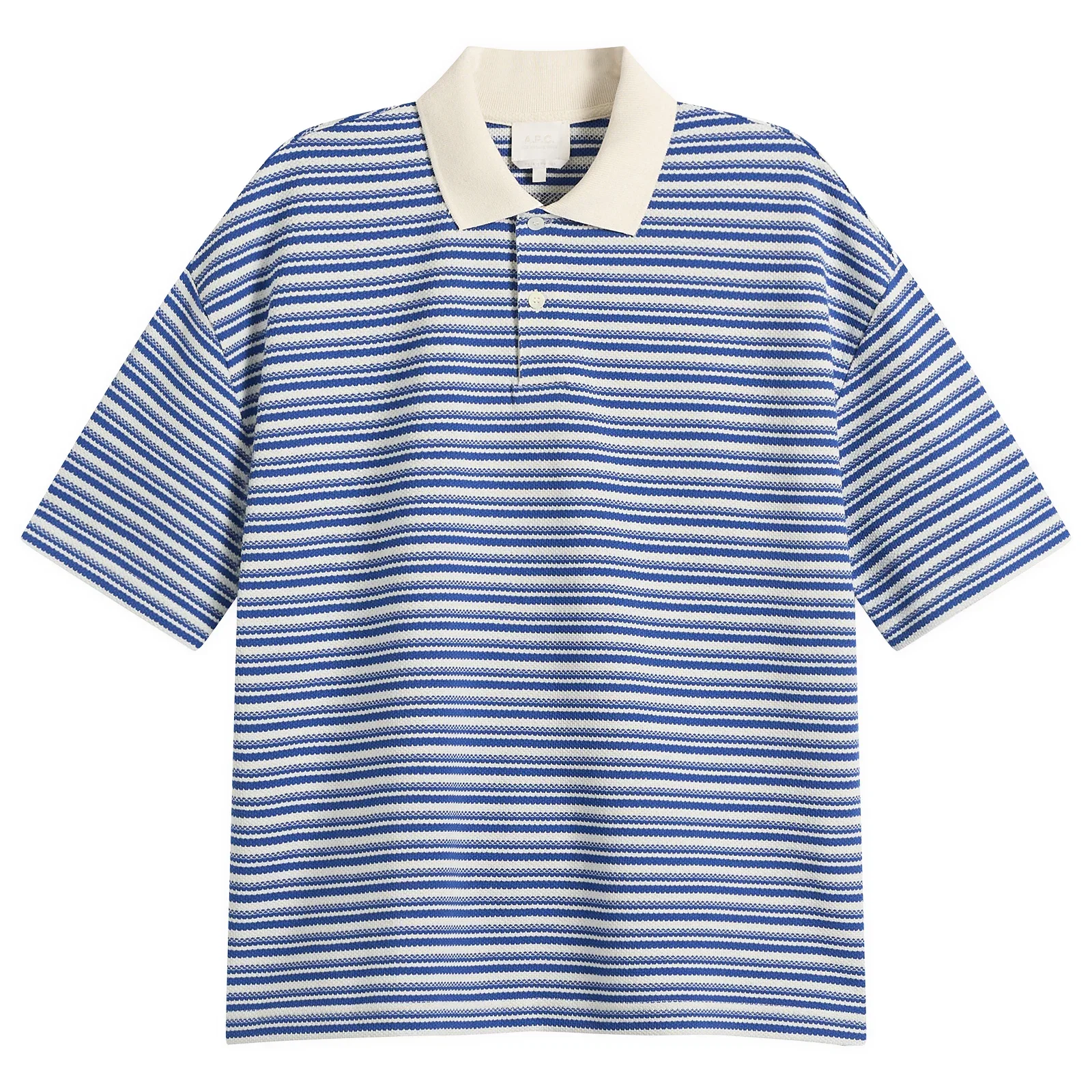 A.P.C. Ruben Jacquard Stripe Polo