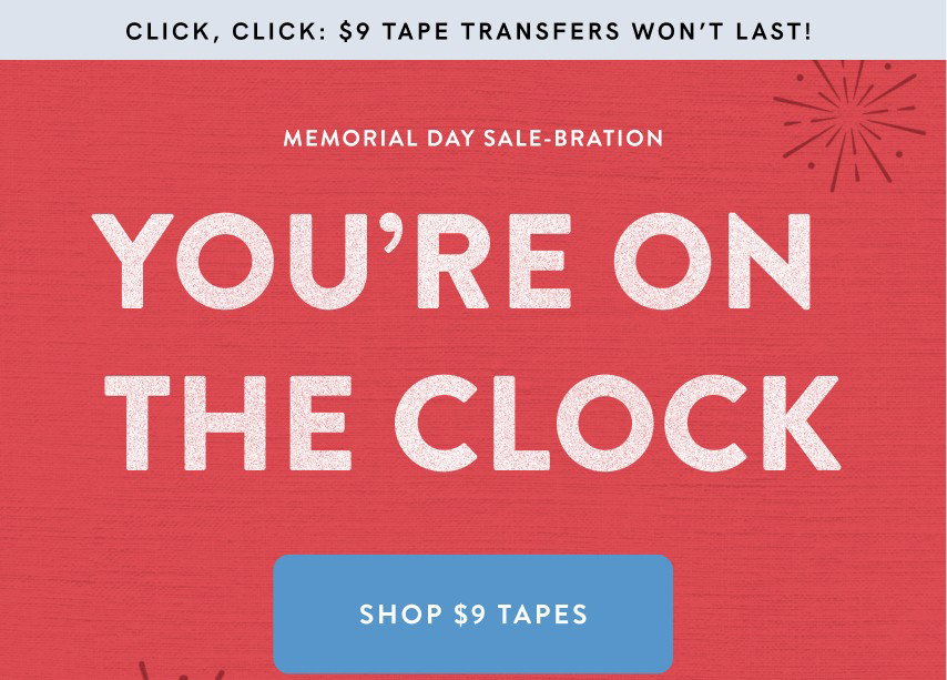 You're on the clock