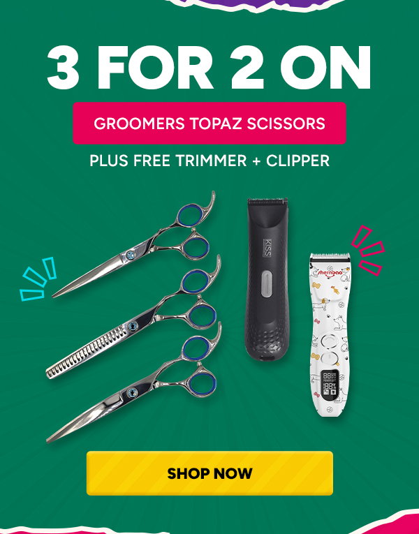 Topaz Scissors with Free Trimmer & Clipper