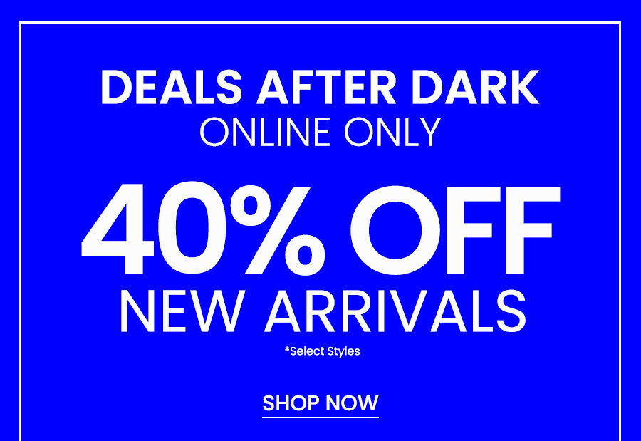 40% off new arrivals