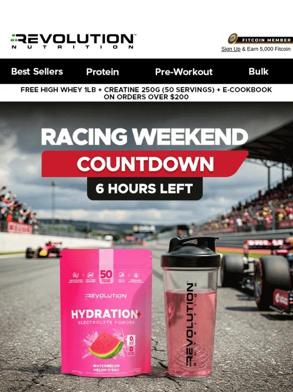 Only 6 Hours Left 🏎️ Don’t Miss Racing Weekend Savings