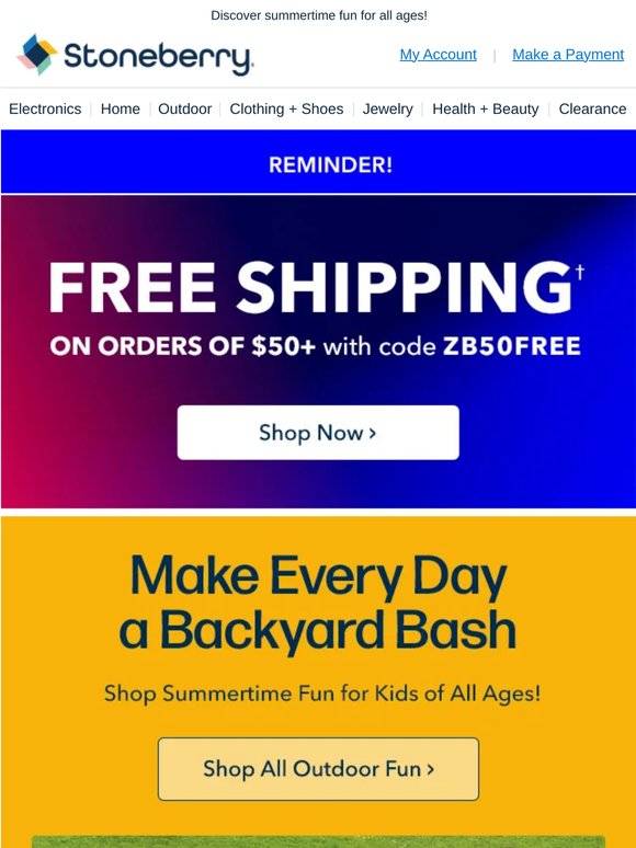 Tons of Backyard Fun + Free Shipping
