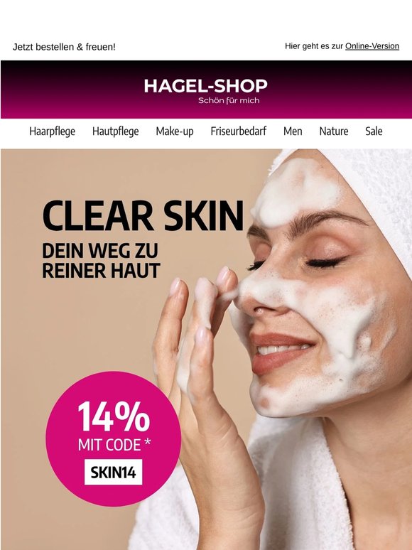 Klare Haut, klares Ziel – 14 % auf Skincare.