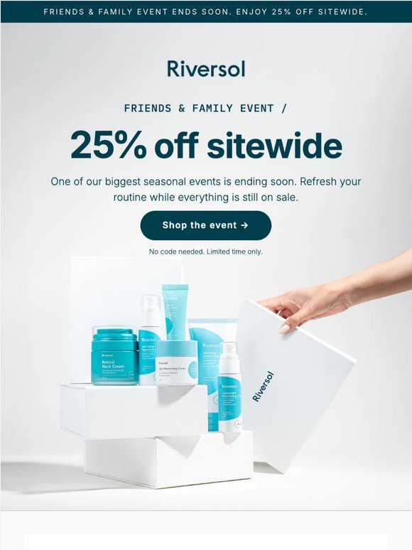 25% off everything is almost over