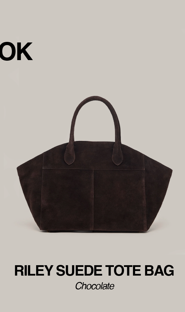 Riley Suede Tote Bag