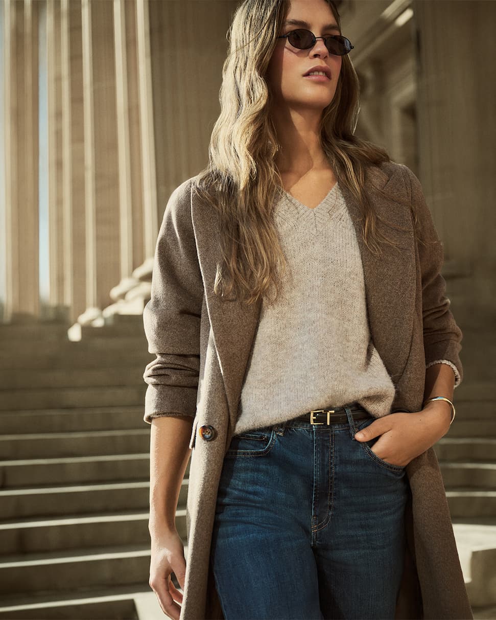Saskia Double Breasted Wool Rich Coat