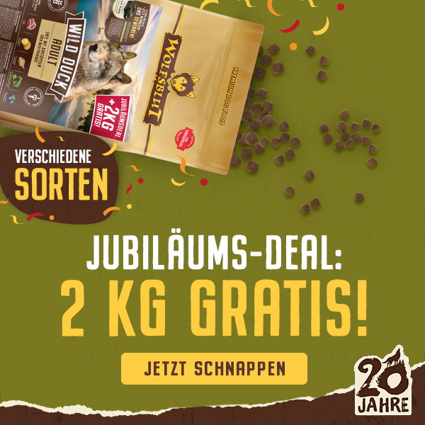 Wolfsblut Trockenfutter 2kg geschenkt